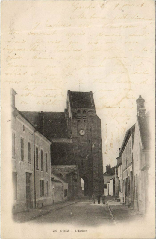 Carte postale ancienne Grez L'Eglise à Grez