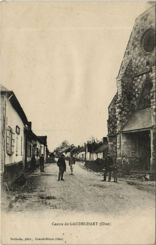 Carte postale ancienne Gaudechart Centre de Gaudechart à Gaudechart