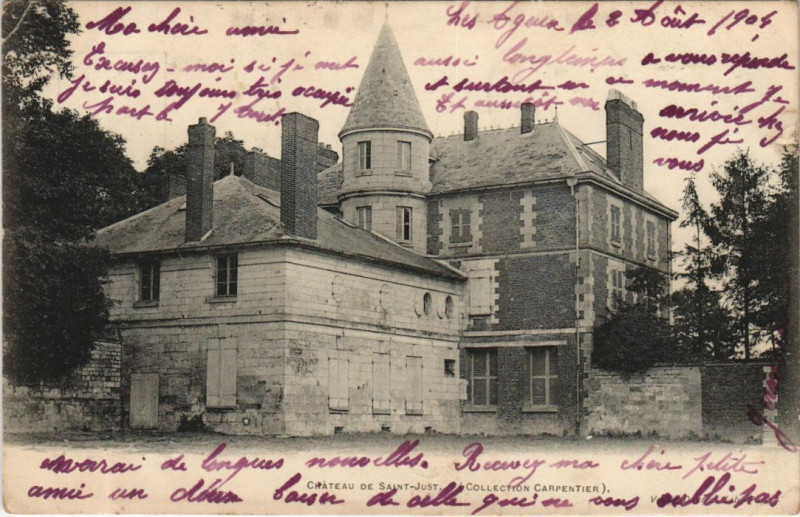 Carte postale ancienne Saint-Just-en-Chaussee Chateau