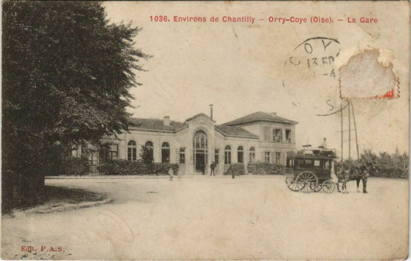 Carte postale ancienne Orry-Coye Orry-la-Ville-Coye - La Gare à Orry-la-Ville