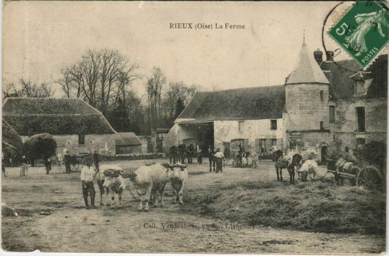 Carte postale ancienne Rieux La Ferme à Rieux