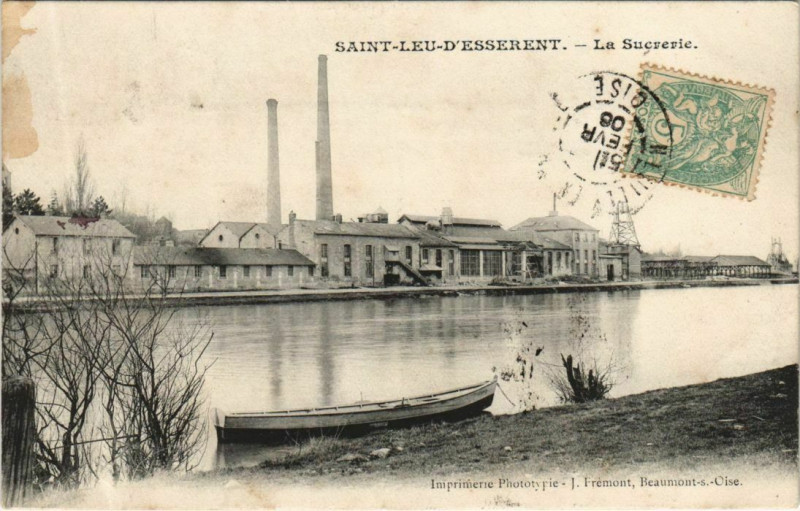 Carte postale ancienne Saint-Leu-d'Esserent La Sucrerie à Saint-Leu-d'Esserent