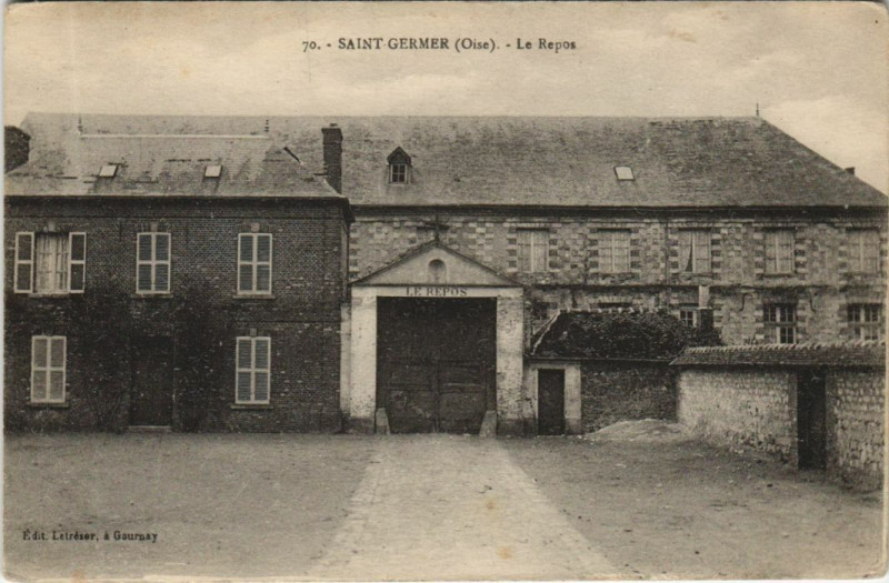 Carte postale ancienne Saint-Germer Saint-Germer-de-Fly - Le Repos à Saint-Germer-de-Fly