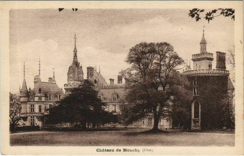 Carte postale ancienne Mouchy-le-Chatel Chateau de Mouchy