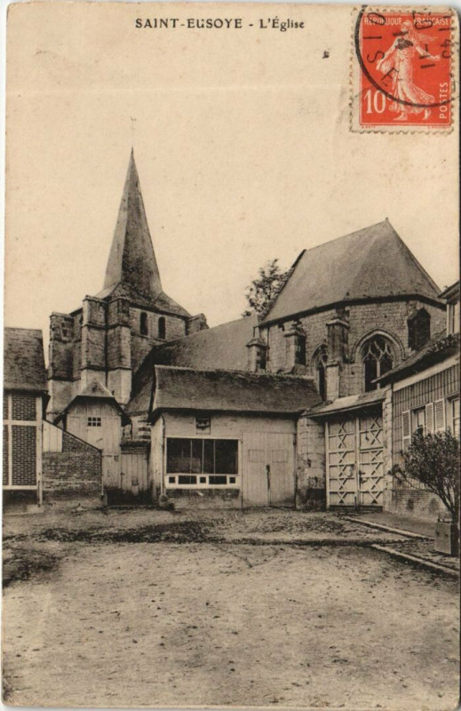 Carte postale ancienne Saint-Eusoye L'Eglise