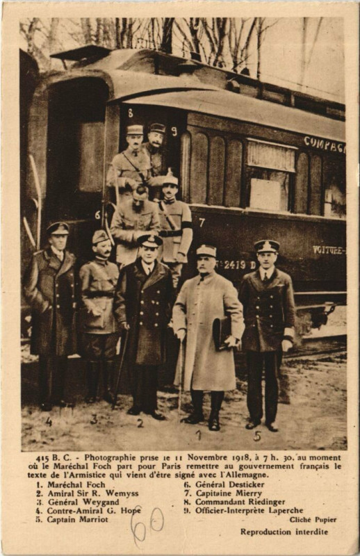 Carte postale ancienne L'Armistice - 1918