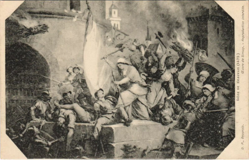 Carte postale ancienne Beauvais Siege de Beauvais - 1472 à Beauvais