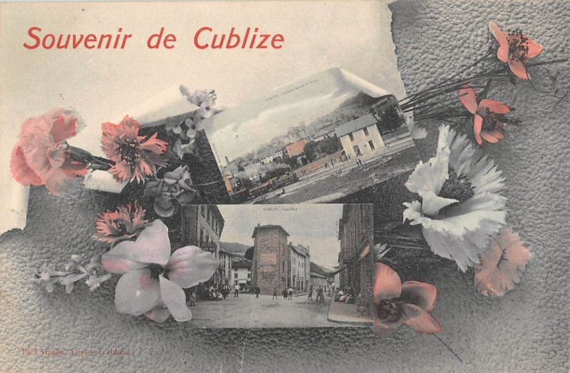Carte postale ancienne Souvenir De Cublize à Cublize