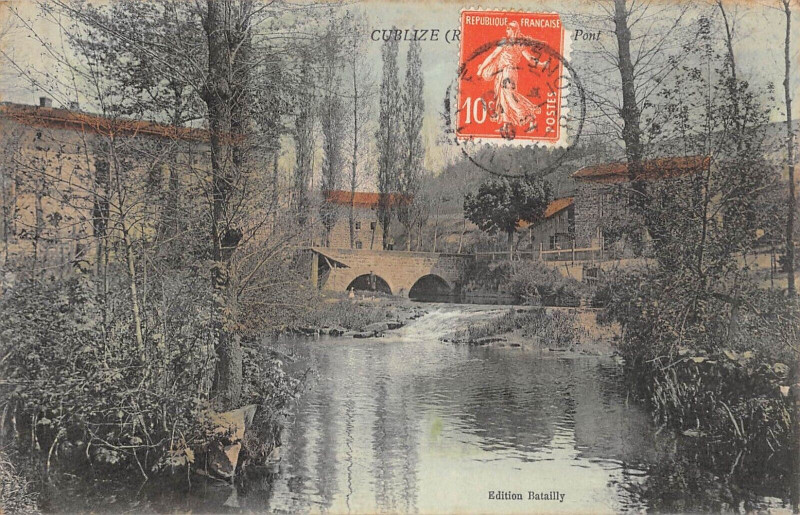 Carte postale ancienne Cublise Le Pont