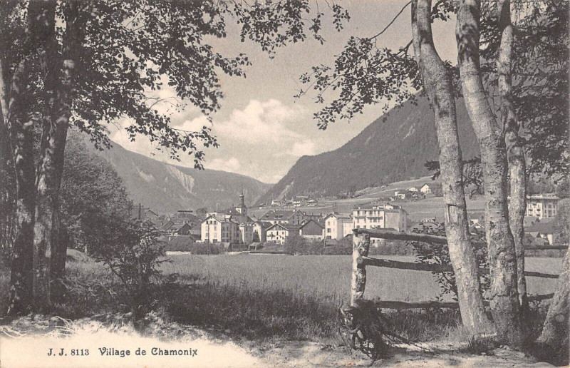Carte postale ancienne Village De Chamonix