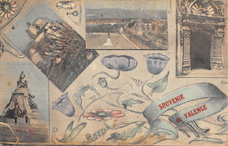 Carte postale ancienne Souvenir De Valence à Valence