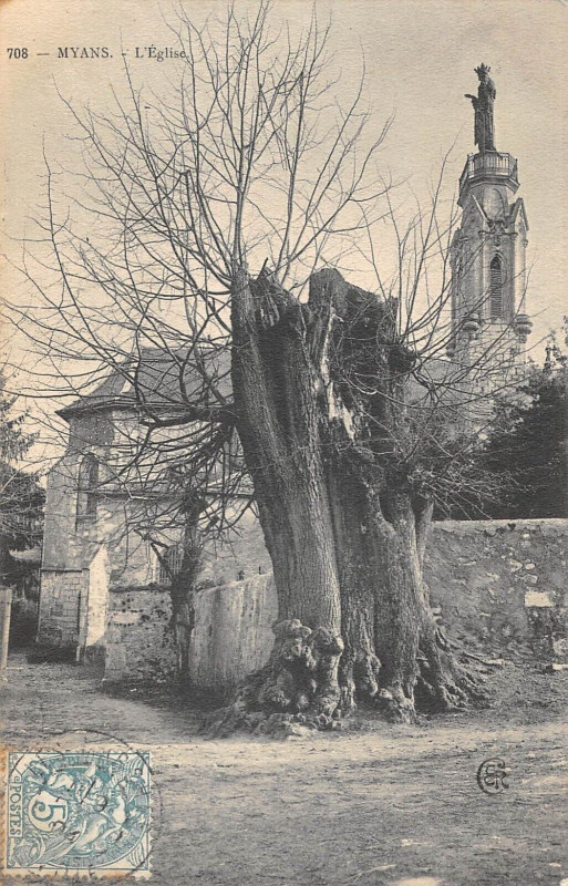 Carte postale ancienne Myans Eglise à Myans