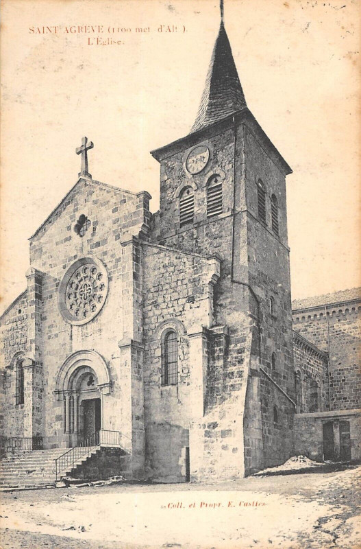 Carte postale ancienne Saint Agreve L'Eglise