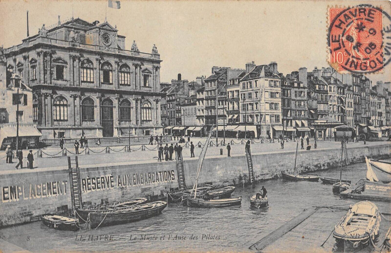 Carte postale ancienne Le Havre Le Musee Et Anse Des Pilotes au Havre