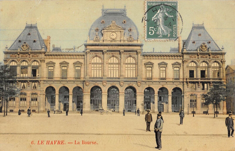 Carte postale ancienne Le Havre La Bourse au Havre