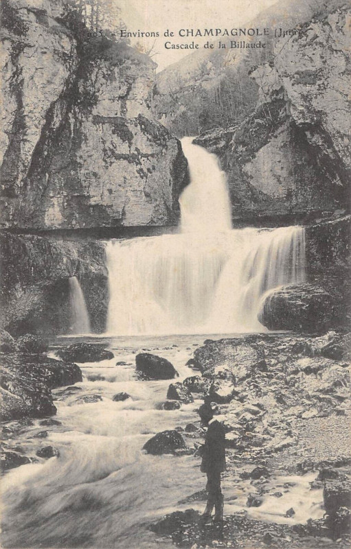 Carte postale ancienne Env.de Champagnole Cascade De La Billaude à Champagnole