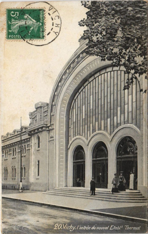 Carte postale ancienne Vichy Etablissement Thermal à Vichy