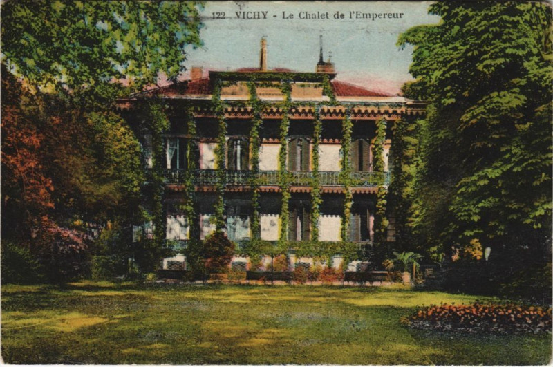 Carte postale ancienne Vichy Chalet de l'Empereur à Vichy