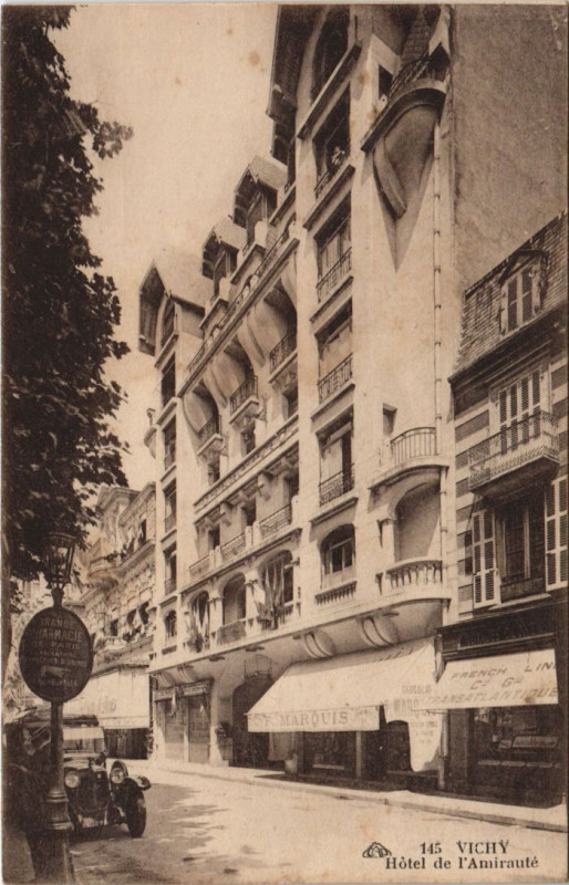 Carte postale ancienne Vichy Hotel de l'Amiraute à Vichy