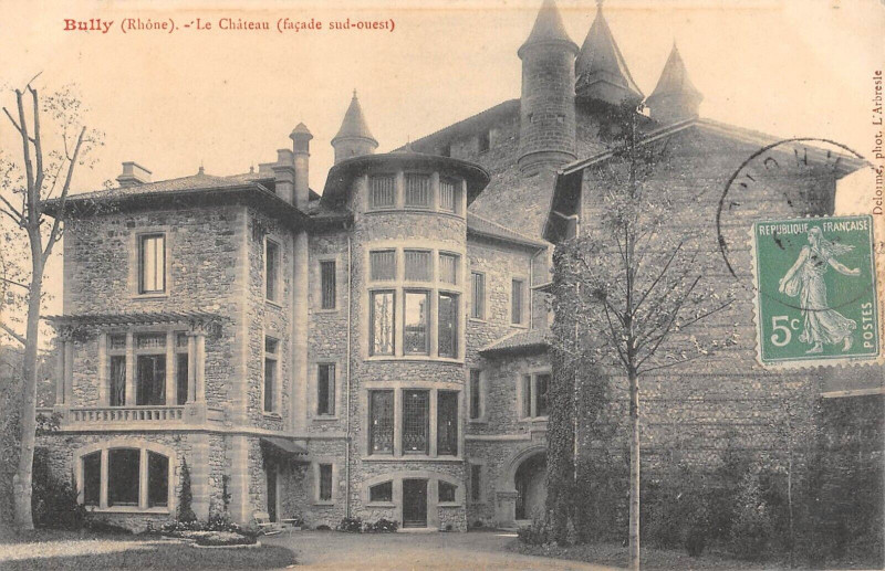 Carte postale ancienne Bully Le Chateau à Bully