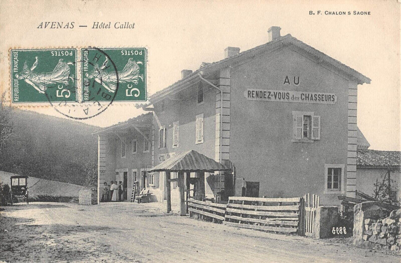 Carte postale ancienne Avenas Hotel Callot