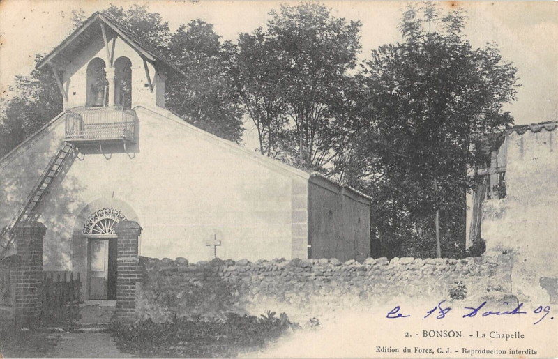 Carte postale ancienne Bonson La Chapelle à Bonson