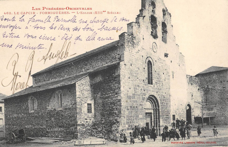 Carte postale ancienne Formigueres Eglise