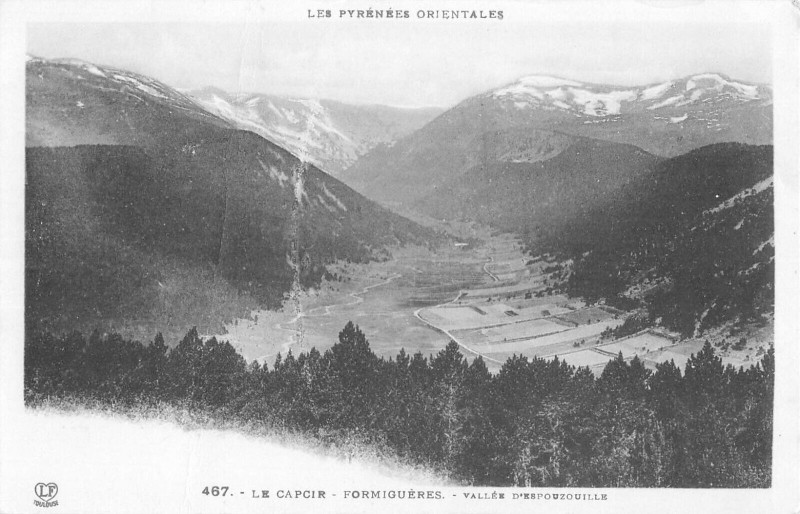 Carte postale ancienne Le Capcir Formigueres Vallee D'Espouzouille