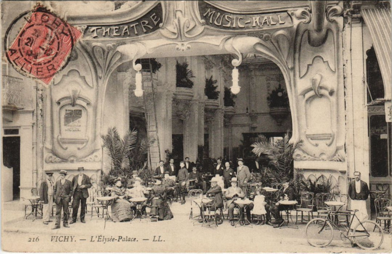 Carte postale ancienne Vichy L'Elysee-Palace à Vichy
