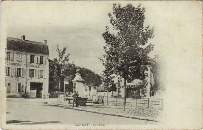 Carte postale ancienne Gannat Les Ilots à Gannat