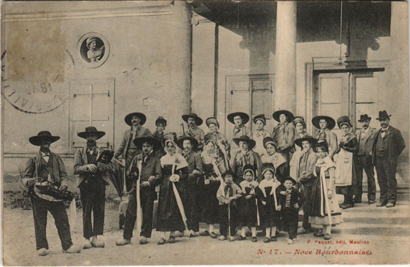 Carte postale ancienne Noce Bourbonnais