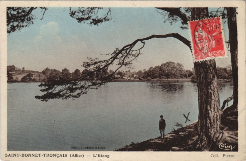 Carte postale ancienne Saint-Bonnet-Troncais L'Etang