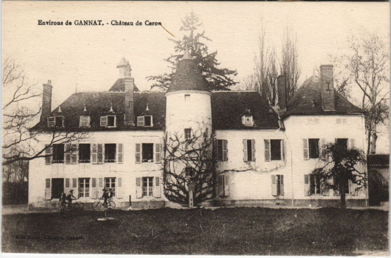 Carte postale ancienne Gannat Environs - Chateau de Ceron à Gannat