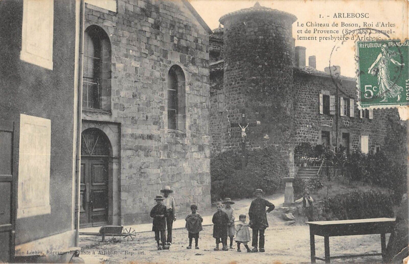Carte postale ancienne Arlebosc Le Chateau De Boson à Arlebosc