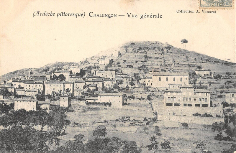 Carte postale ancienne Chalancon Vue Generale (cliché rare