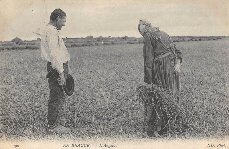 Carte postale ancienne En Beauce L'Angelus