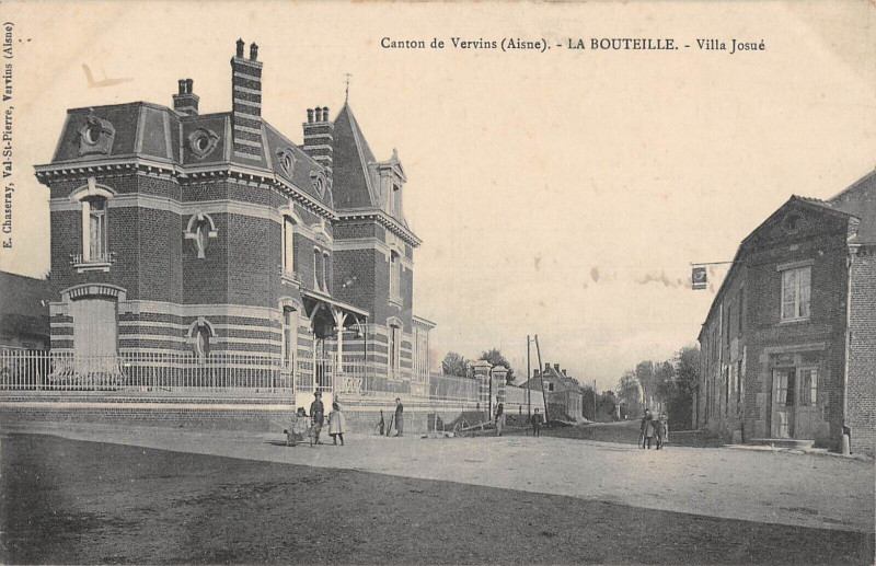 Carte postale ancienne Canton De Vervins La Bouteille Villa Josue à La Bouteille