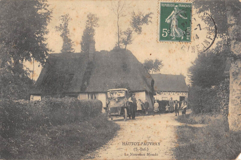 Carte postale ancienne Hautot L'Auvray Le Nouveau Monde à Hautot-l'Auvray