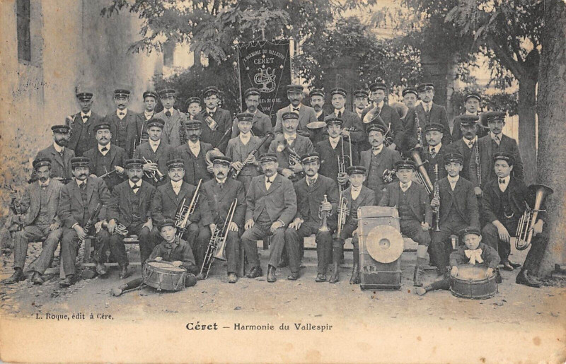 Carte postale ancienne Ceret Harmonie Du Vallespir