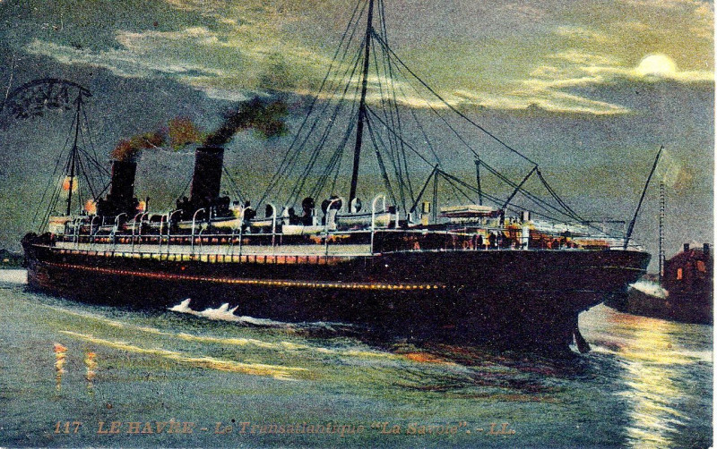 Carte postale ancienne Ship La Savoie