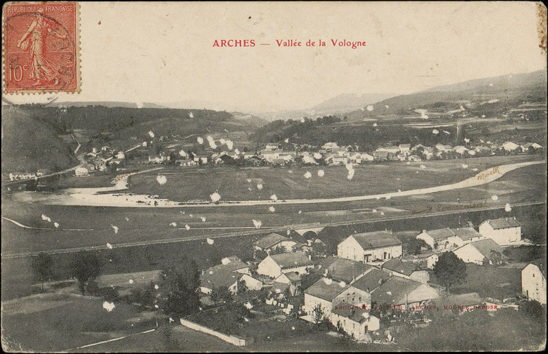 Carte postale ancienne Carte postale, Arches, Vallée de la Vologne