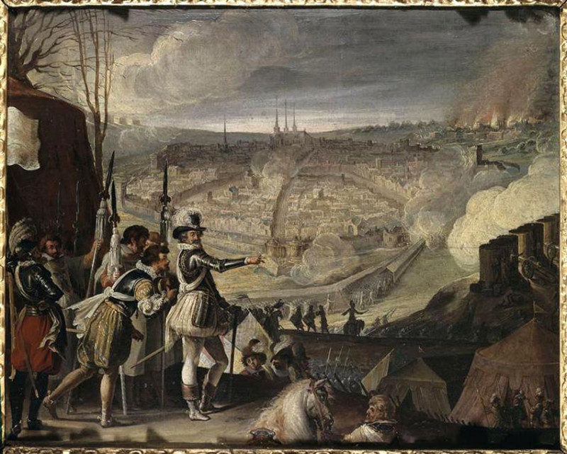 Carte postale ancienne Henry Iv at Amiens 1597 à Amiens