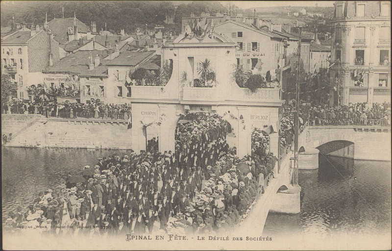Carte postale ancienne Carte postale, Le Défilé des Sociétés