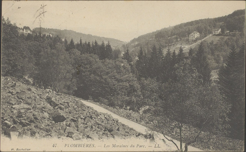 Carte postale ancienne Carte postale, Plombières, Les Moraines du Parc