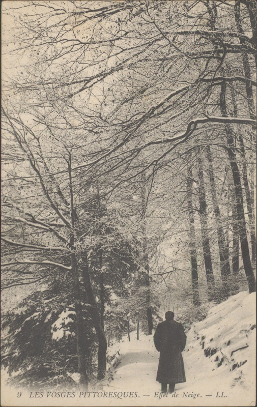 Carte postale ancienne Carte postale, Effet de neige