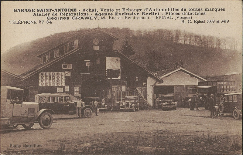 Carte postale ancienne Carte postale, Garage Saint-Antoine
