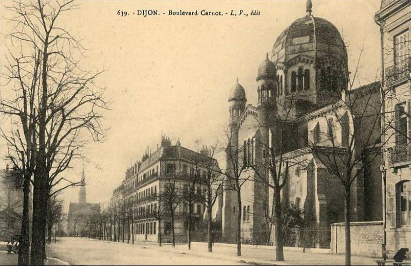 Carte postale ancienne Synagogue de dijon à Dijon