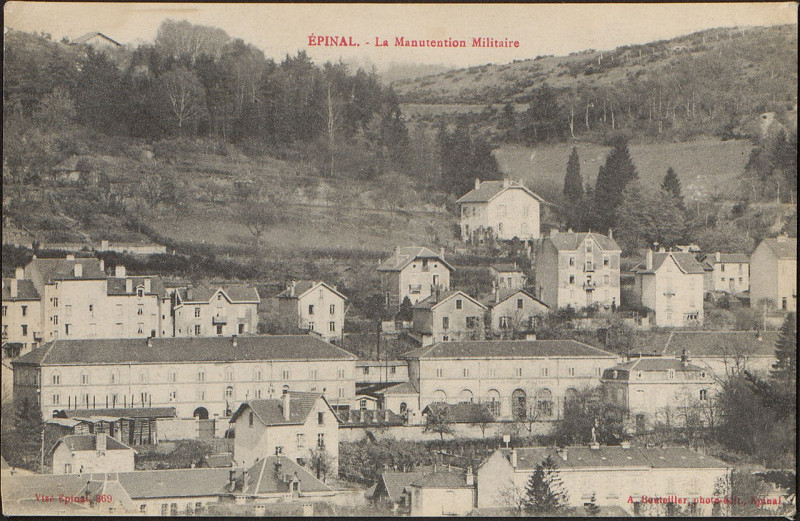 Carte postale ancienne Carte postale, Epinal, La Manutention Militaire