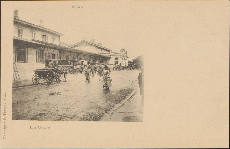 Carte postale ancienne Carte postale, Epinal, La Gare 10