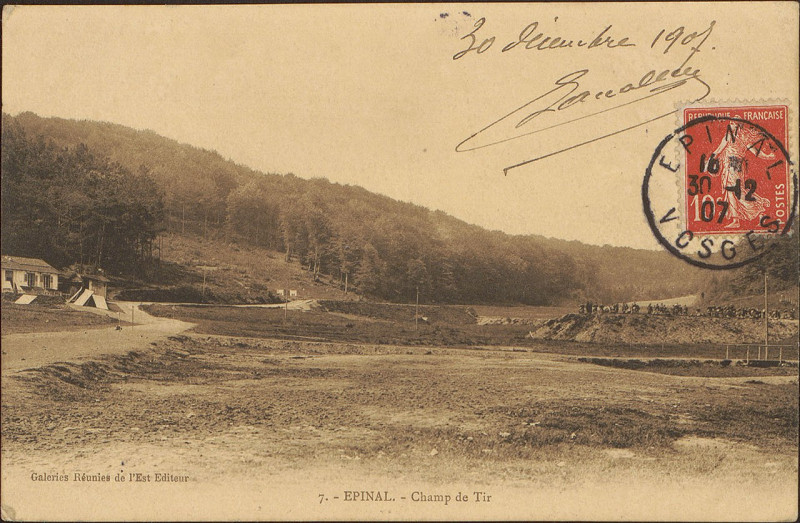 Carte postale ancienne Carte postale, Epinal, Champ de Tir